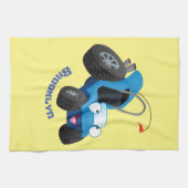 Niedliche Düne-Buggy des Cartoon Geschirrtuch (Horizontal)