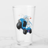 Niedliche Düne-Buggy des Cartoon Glas (Rückseite)