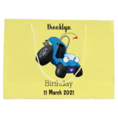 Niedliche Düne-Buggy des Cartoon Große Geschenktüte (Rückseite)
