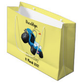 Niedliche Düne-Buggy des Cartoon Große Geschenktüte (Vorderseite Schrägansicht)