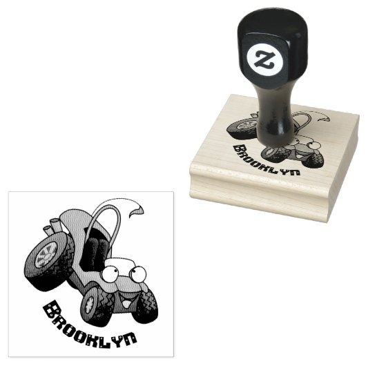 Niedliche Düne-Buggy des Cartoon Gummistempel (Stempel)