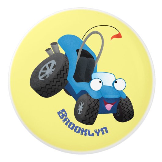 Niedliche Düne-Buggy des Cartoon Keramikknauf (Vorderseite)