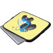 Niedliche Düne-Buggy des Cartoon Laptopschutzhülle (Vorne Knopf)
