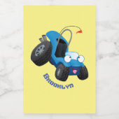 Niedliche Düne-Buggy des Cartoon Lebensmitteletikett (Einzelnes Label)