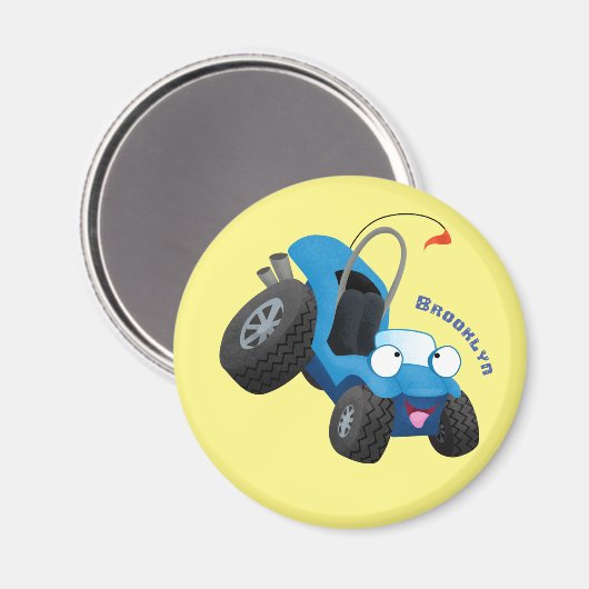 Niedliche Düne-Buggy des Cartoon Magnet (Vorderseite/Rückseite)