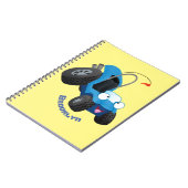 Niedliche Düne-Buggy des Cartoon Notizblock (Linke Seite)