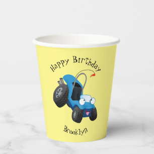 Niedliche Düne-Buggy des Cartoon Pappbecher