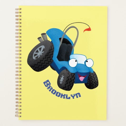Niedliche Düne-Buggy des Cartoon Planer (Vorderseite)