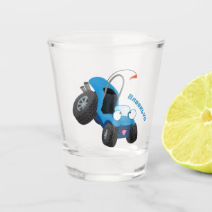 Niedliche Düne-Buggy des Cartoon Schnapsglas