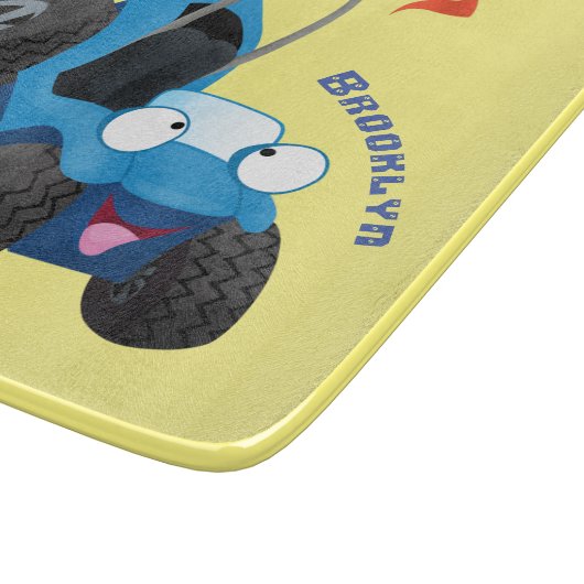 Niedliche Düne-Buggy des Cartoon Schneidebrett (Ecke)