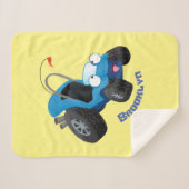 Niedliche Düne-Buggy des Cartoon Sherpadecke (Vorderseite (Horizontal))
