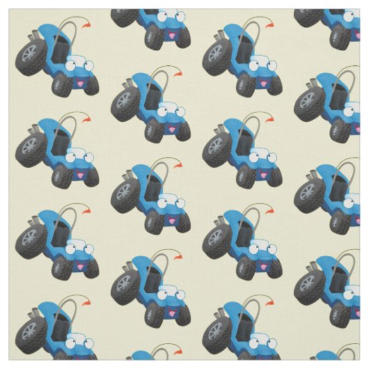 Niedliche Düne-Buggy des Cartoon Stoff (Muster)