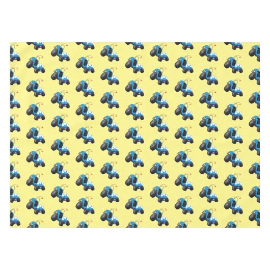 Niedliche Düne-Buggy des Cartoon Tischdecke (Vorderseite (Horizontal))