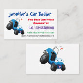 Niedliche Düne-Buggy des Cartoon Visitenkarte (Vorne/Hinten)