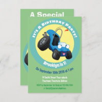 Niedliche Düne Buggy von Straßenfahrzeug Cartoon E