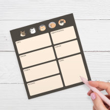 Niedliche dunkelgraue Erinnerungen Notepad