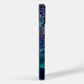 Niedliche dunkelgrüne Imitate Glitzer Monogramm Case-Mate iPhone Hülle (Rückseite / Rechts)