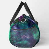 Niedliche dunkelgrüne Imitate Glitzer Monogramm Duffle Bag (Rechts)