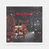 Niedliche dunkle Elfen. Serviette (Vorderseite)