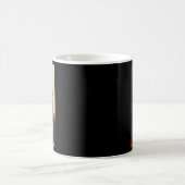 Niedliche dunkle Hautmädchen Lächeln Sticker Kaffeetasse (Mittel)