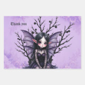 Niedliche dunkle Mähne mit Bat Wings Geschenkpapier Set (Vorderseite)