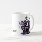 Niedliche dunkle Mähne mit Bat Wings Kaffeetasse (VorderseiteRechts)