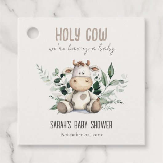 Niedliche Dusche aus dem heiligen Kuh-Foliage Past Geschenkanhänger (Vorderseite)