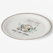 Niedliche Dusche aus dem heiligen Kuh-Foliage Past Pappteller (Schrägansicht)