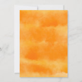 Niedliche Dusche aus Goldkürbis Einladung (Rückseite)