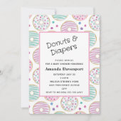 Niedliche Dusche Donut Pattern Babydusche Einladung (Vorderseite)