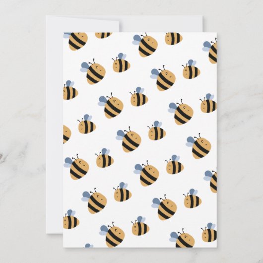 Niedliche Dusche Einladung (Rückseite)