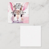 Niedliche Dusche in sonniger Farbe Rosa Babydusche Begleitkarte (Vorne/Hinten)