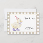 Niedliche Duschkabine danke (Vorderseite)