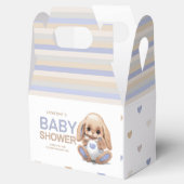 Niedliche Duschkabine mit Duschkopf. Geschenkschachtel (Geöffnet)