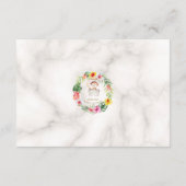 Niedliche Duschtiere von Affen mit tropischer Flor Hinweiskarte (Rückseite)