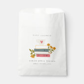 Niedliche Dusky Storybooks Floral Baby Dusche Geschenktütchen (Vorderseite)