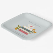 Niedliche Dusky Storybooks Floral Baby Dusche Pappteller (Gewinkelt)