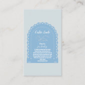 Niedliche Dusty Blue Cielito Lindo Bücher für Baby Begleitkarte (Vorderseite)