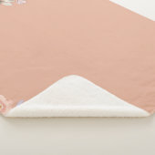 Niedliche Dusty-Rose Sherpadecke (3/4)