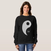 Niedliche Easy Couples Match Kostüm Yin Yang Sweatshirt (Vorne ganz)