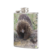 Niedliche Echidna aus Australien Flachmann (Links)