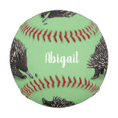 Niedliche Echodina mit Bienenabbildungen Baseball (Rückseite)
