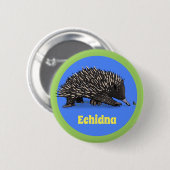 Niedliche Echodina mit Bienenabbildungen Button (Vorne & Hinten)