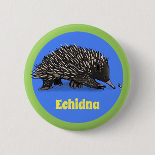 Niedliche Echodina mit Bienenabbildungen Button