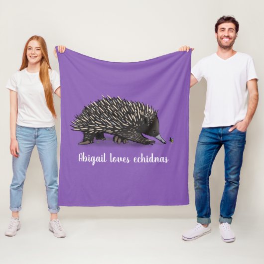 Niedliche Echodina mit Bienenabbildungen Fleecedecke (Beispiel)