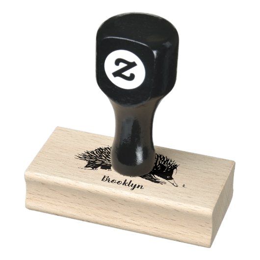 Niedliche Echodina mit Bienenabbildungen Gummistempel (Stempel)