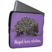 Niedliche Echodina mit Bienenabbildungen Laptopschutzhülle (Vorne Rechts)