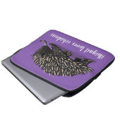 Niedliche Echodina mit Bienenabbildungen Laptopschutzhülle (Vorne Knopf)