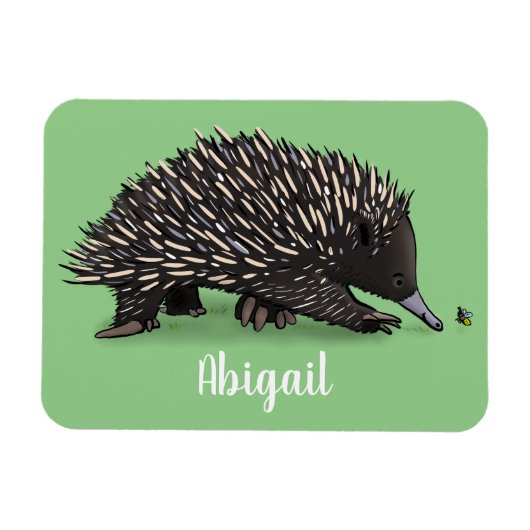 Niedliche Echodina mit Bienenabbildungen Magnet (Horizontal)