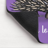 Niedliche Echodina mit Bienenabbildungen Mousepad (Ecke)